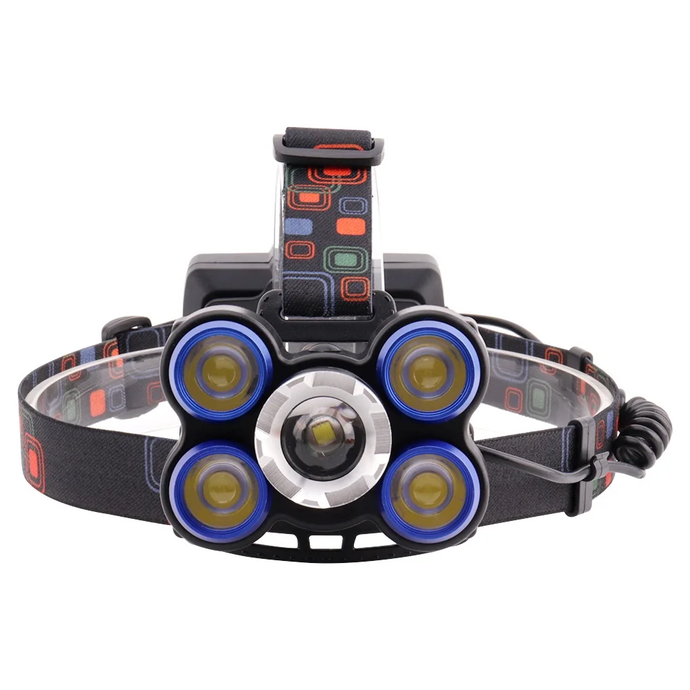 BORUiT XQ-117 XM-LT6+ 4* LTS светодиодный налобный фонарь 4 режима Zoom фара высокой мощности 8000лм 18650 Головной фонарь для рыбалки кемпинга фонарик