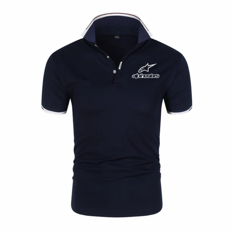 

Summer New Alpinestar Men's Polo Shirt Youth Short-Sleeved T-Shirt Business Casual Breathable Shirt Fashion Aasual Sports Jersey