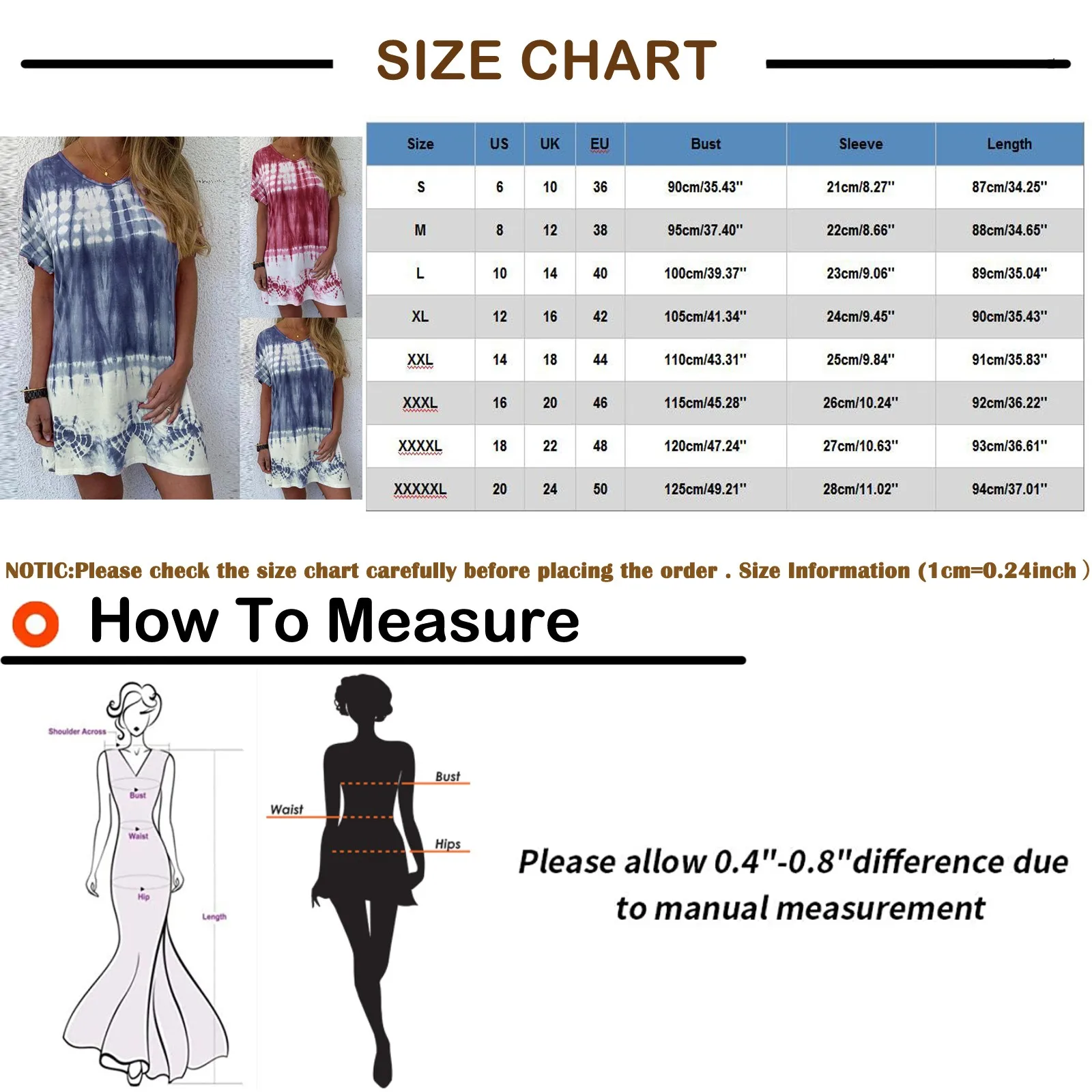 

Big size Dress Women Summer Dress 2021 Loose O-neck Short Sleeve Tie-dye Gradient Print Dresses Plus Size Women Clothing