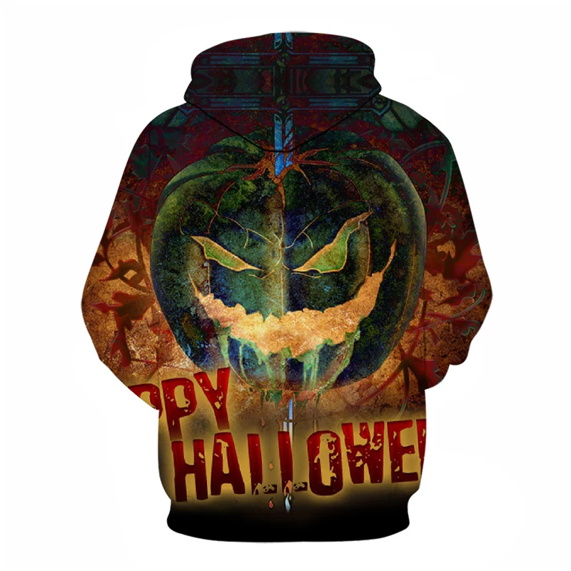 Хип-хоп стиль череп Джек печать дамы 3D Толстовка Хэллоуин подарок Красный