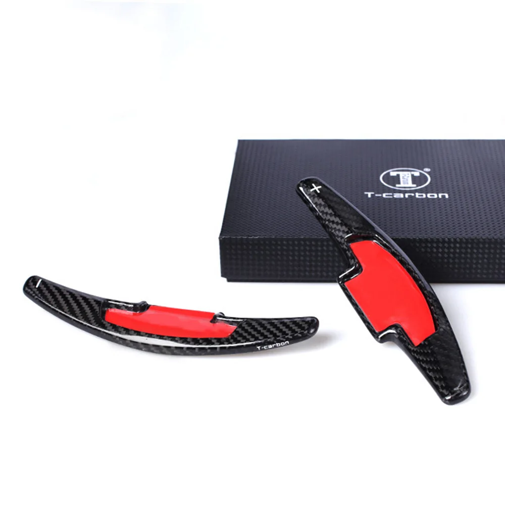 2 шт. высококачественные автомобильные аксессуары углеродное волокно руль сдвиг