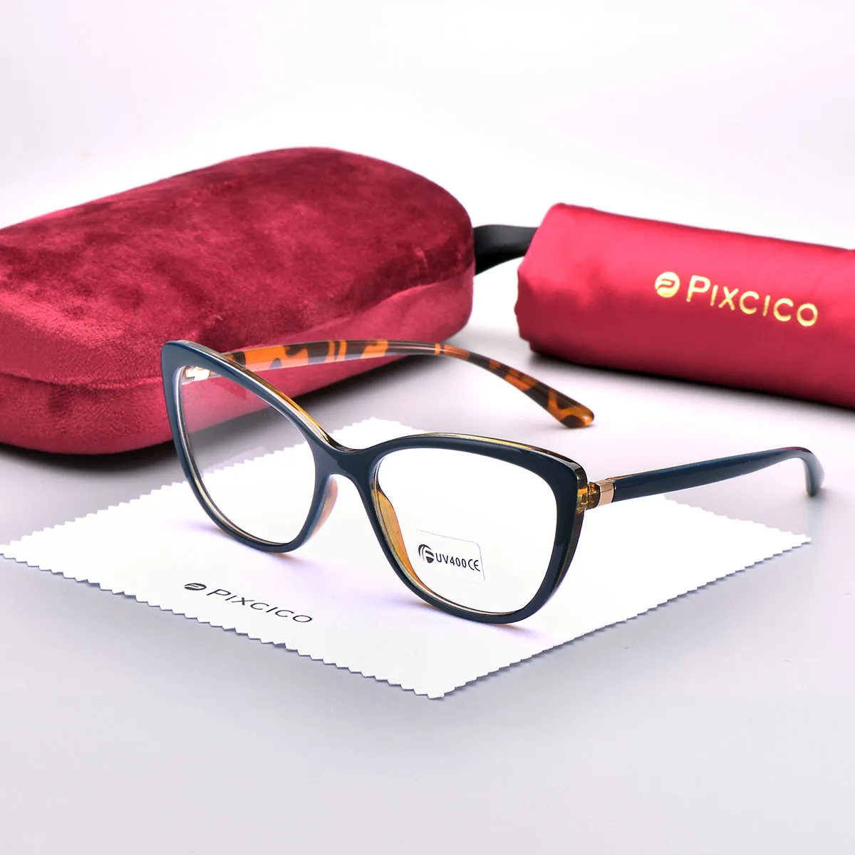 Pixcico B45737 кошачий глаз очки оправа женские роскошные брендовые оптические модные