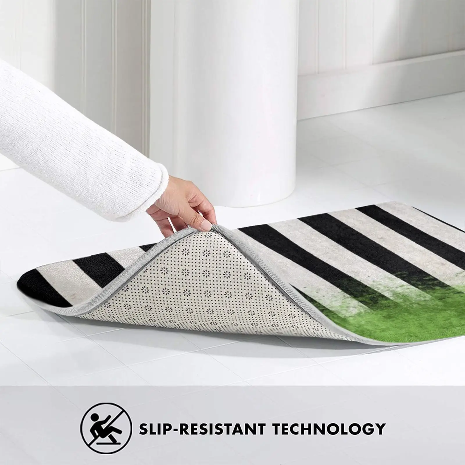 Beetlejuice полосатые коврики Ковер Анти скольжение Спальня входная дверь коврик