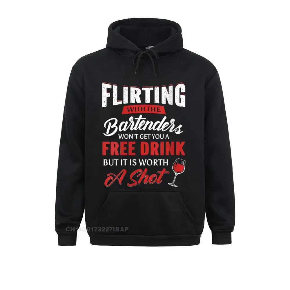 Womens Flirting With Bartenders Funny Bartending Girls Men Hoodie Sweatshirts Cute Printing Student Hoodies Hoods Lovers Day