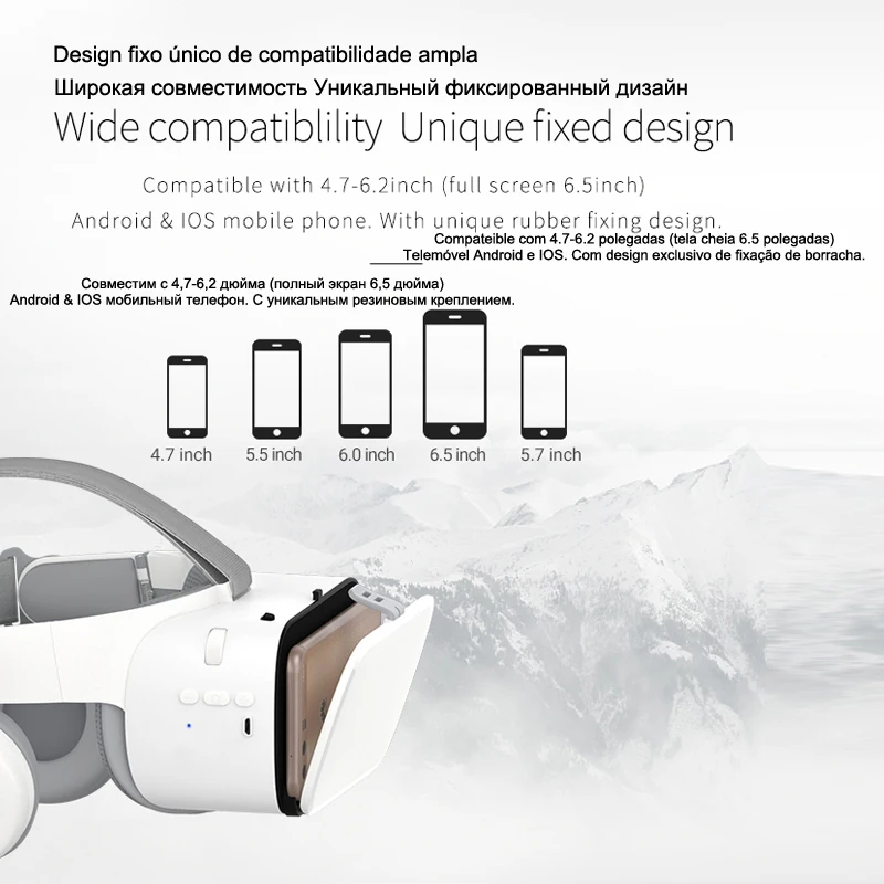 Шлем виртуальной реальности Bobovr Z6 шлем для смартфонов iPhone Android 2019|3D очки