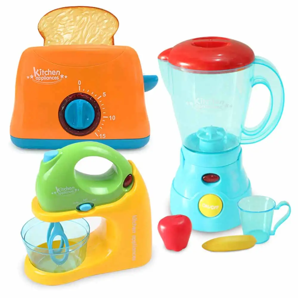 

Children Play House Simulation Kitchen Toy Bread Machine Fruit Juicer Small Household Appliances Series Early Education