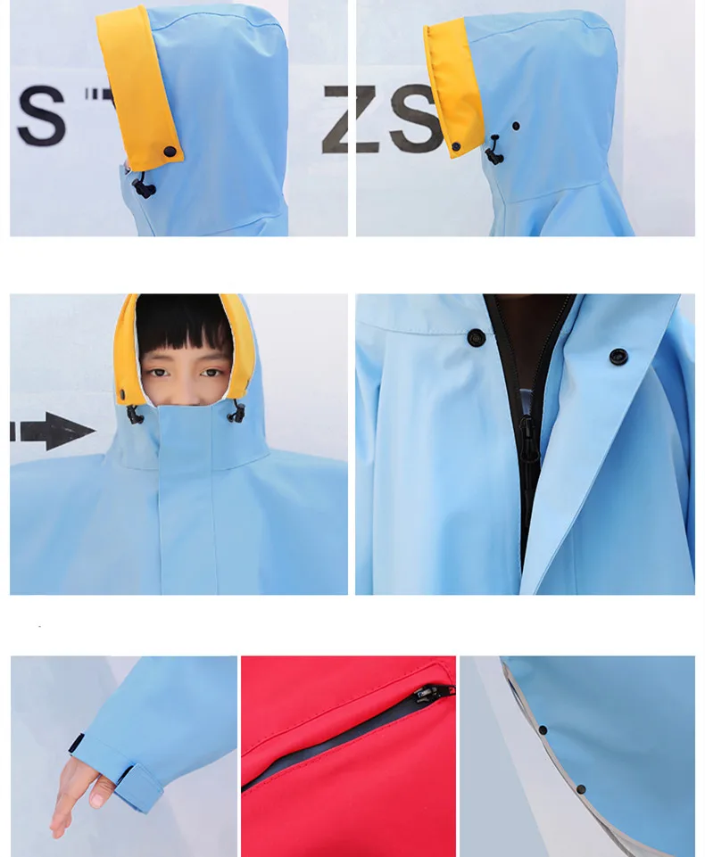 

100-165cm Waterproof Raincoat For Children Girls Boys,Students Rain Coat Kids Outdoor Rainwear Poncho Jacket With Backpack