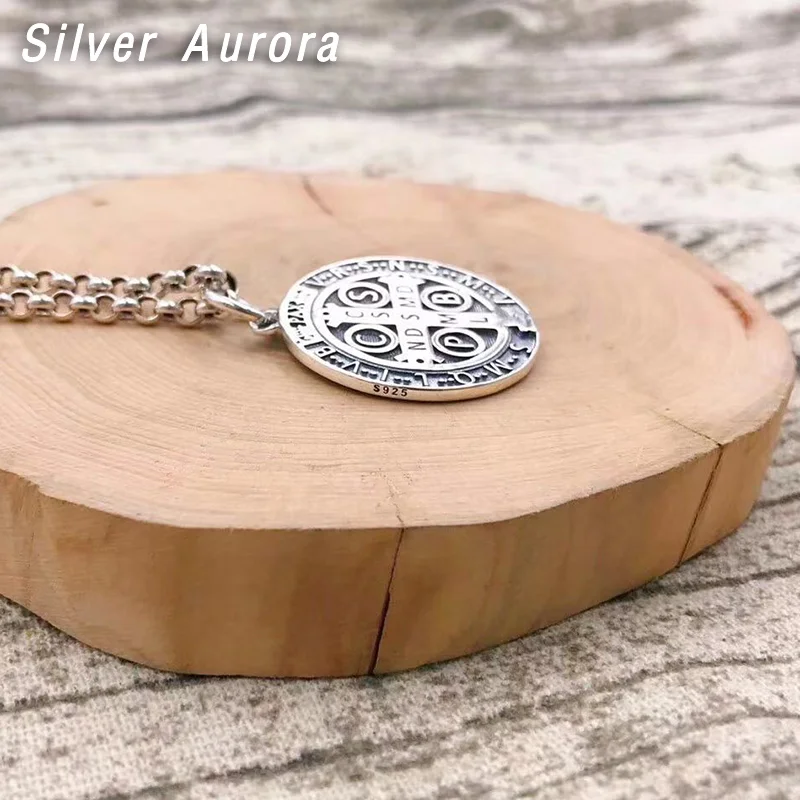 2020 креативная подвеска в виде Креста Иисуса 100% 925 пробы серебряное ожерелье для