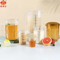 acrylic plastic pc measuring cups milk tea shop jug with graduated metric cup 2005000ml kitchen accessories gadgets