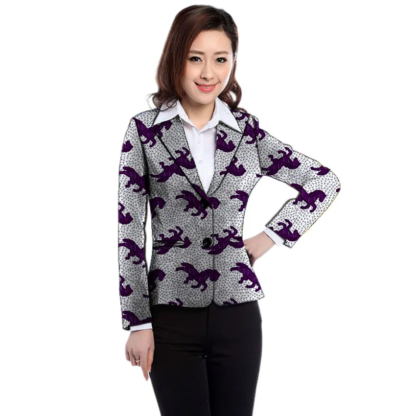 Африканский принт женские блейзеры официальный костюм традиционное Африканское