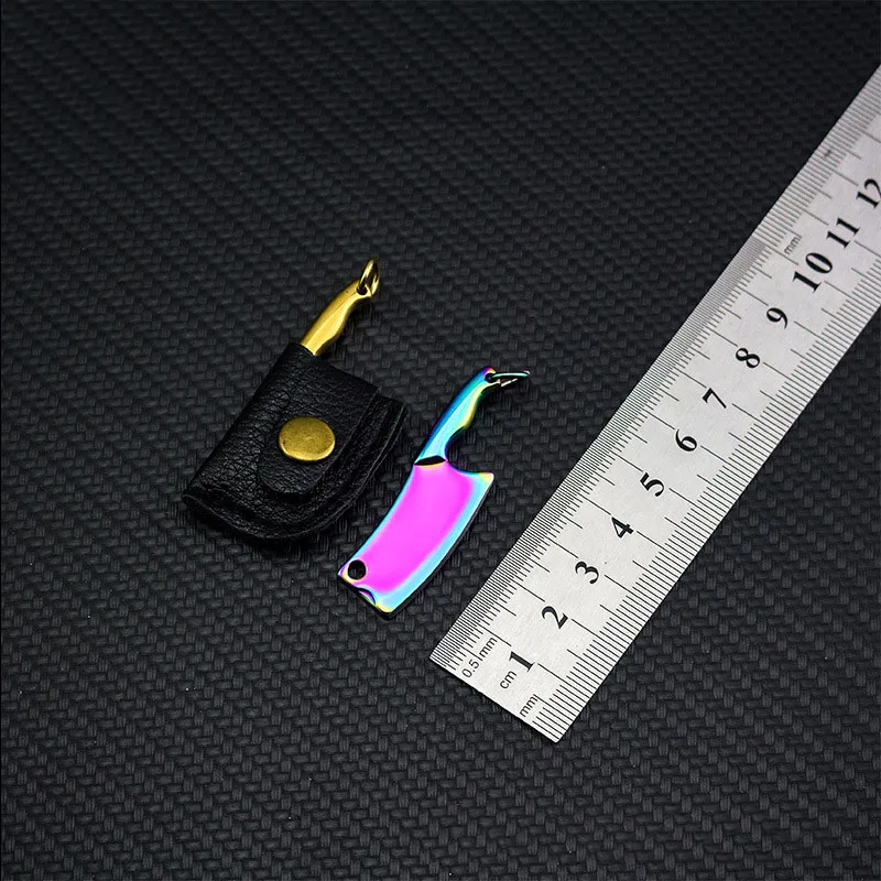 Stainless Steel Multiple Colour Sharpened Blade Tiny Mini Knife Palm Kitchen Key Decoration Tool Envelope Opener Ring | Инструменты