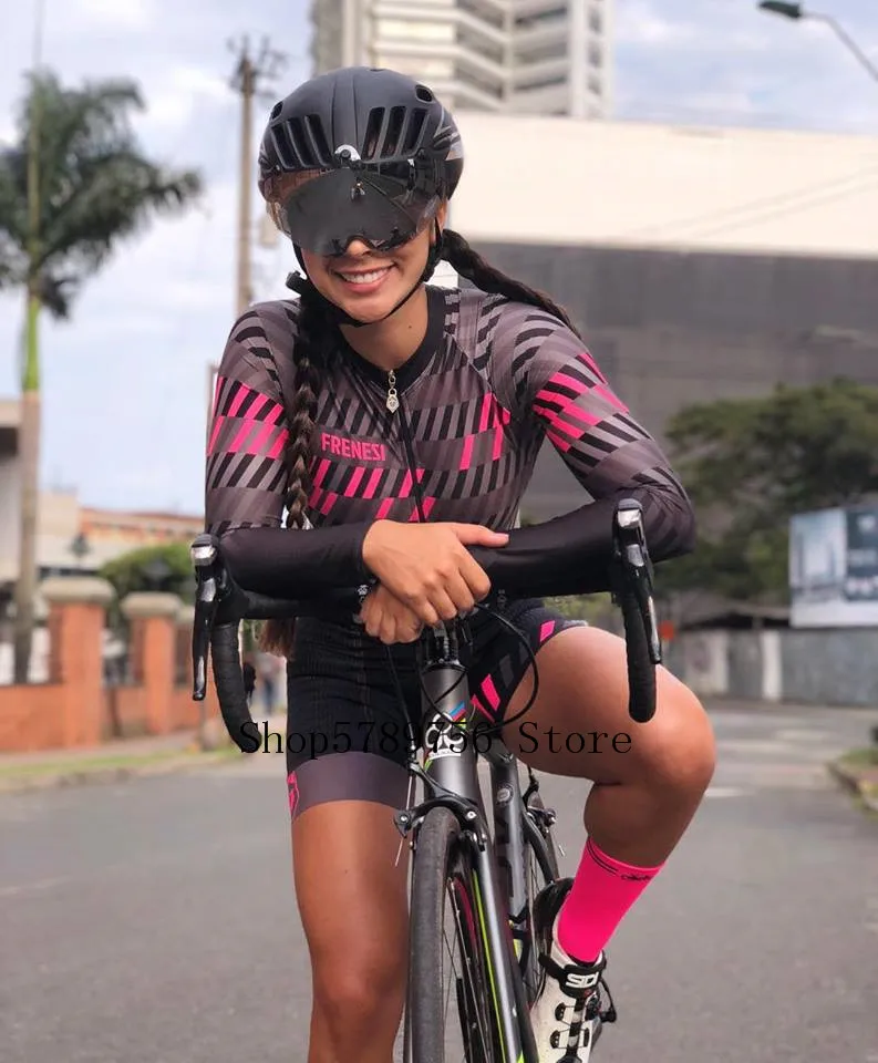 Frenesi colombia Cali ropa ciclismo mujer Маутейн велосипедная одежда skinsuit speedsuit дышащая велосипедная Джерси костюм купальник