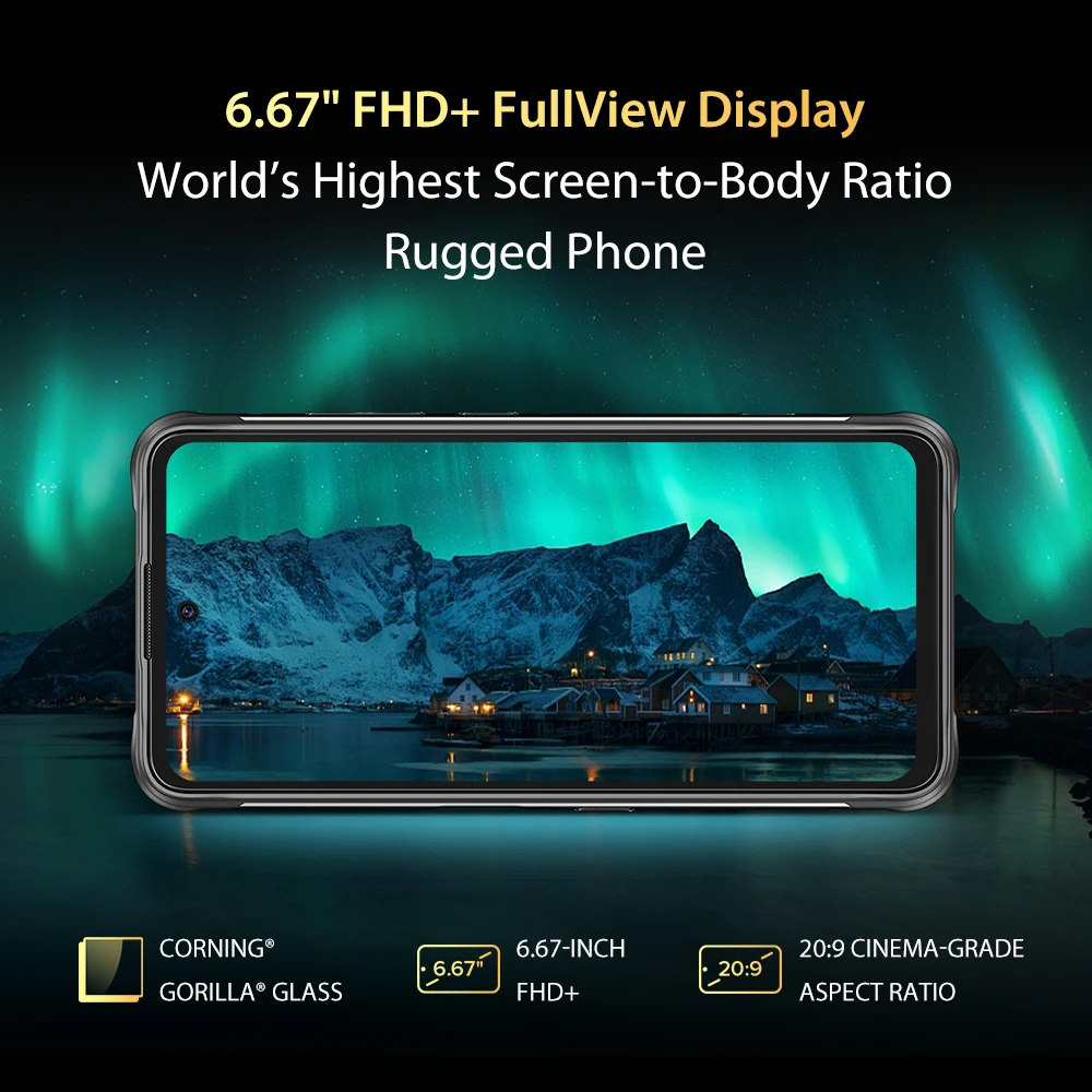 UMIDIGI-tel&eacute;fono inteligente BISON GT, m&oacute;vil resistente al agua IP68/IP69K, Helio G95, c&aacute;mara cu&aacute;druple ia de 64MP, NFC, 8GB + 128GB, 6,67 pulgadas, FHD + 33W de carga-4