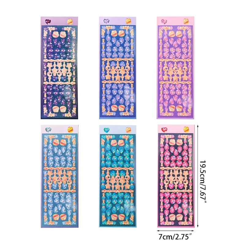 

Sequin Color Stickers Multifunctional Can Be Decorations for Home School Office and Decorate Notebooks Laptops Bottles N0PB