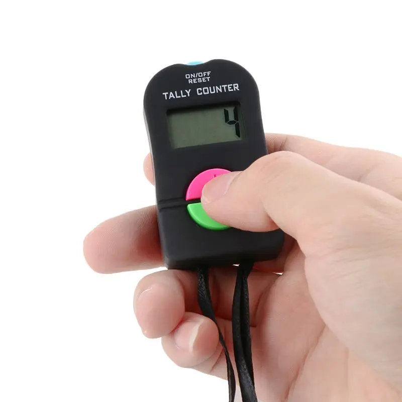0 9999 цифровой счетчик ЖК электронный ручной для пальцев ABS|Счетчики| |