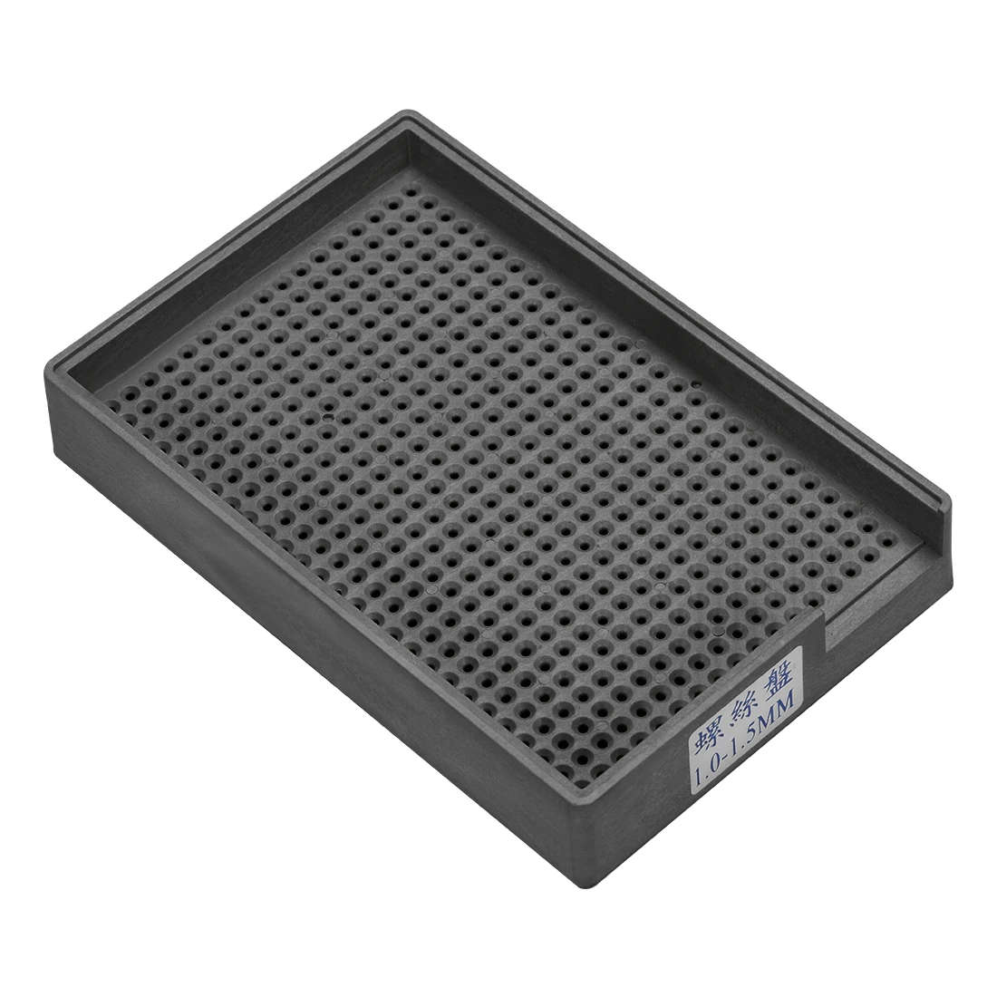 

uxcell Anti-Static Screws Tray, Hard Plastic Screws Tray Holder 1.0mm-1.5mm (Black)