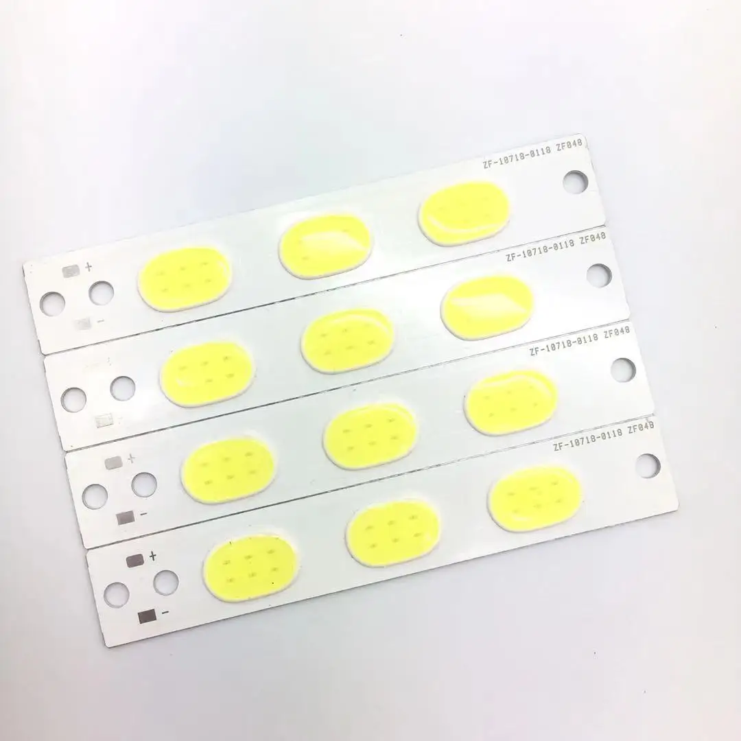 5 шт./лот 3 Вт DC3V полоса cob светодиодные чипы части зоны освещения для DIY | Лампы и