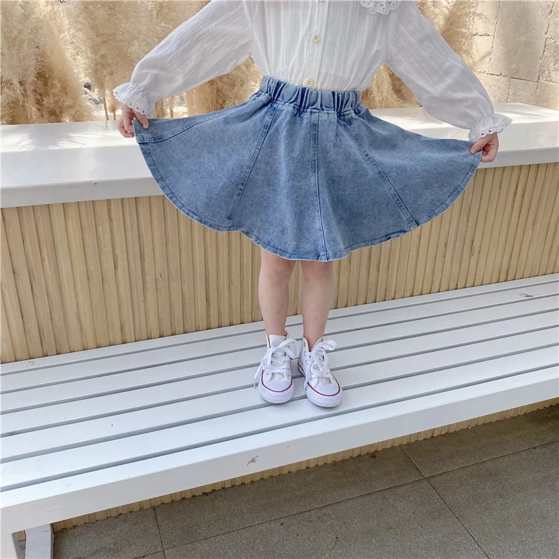 Детские юбки для девочек детская джинсовая короткая юбка модные летние