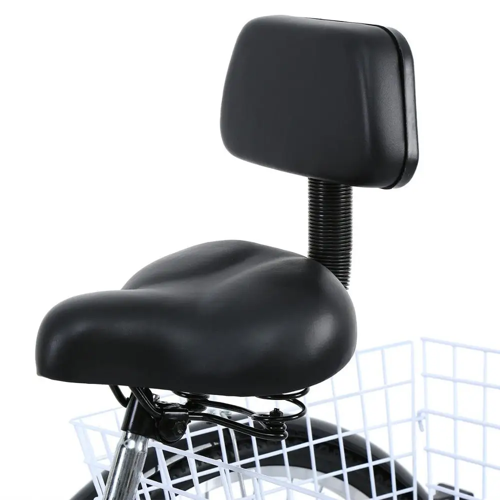 Kaufen 24/26 Zoll Erwachsene Fahrrad 3 Räder 7 Geschwindigkeit Dreirad Outdoor Einkaufen Reise Bike Erwachsene Trike Fahrrad Für Mann Frau ältere