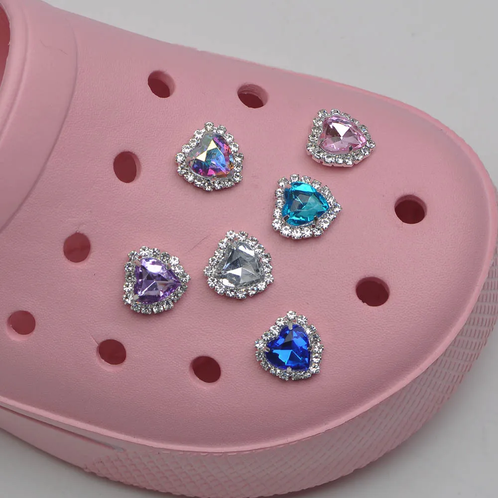 Crystal Crown Metal Charms Designer Croc Accessories Clog Shoe Button Decoration Lovely Little Bear Charm for Croc Shoes