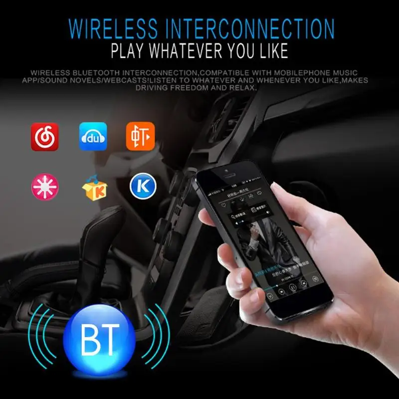 Автомобильные радио стерео MP3 плеер Bluetooth AUX in FM медиа приемник