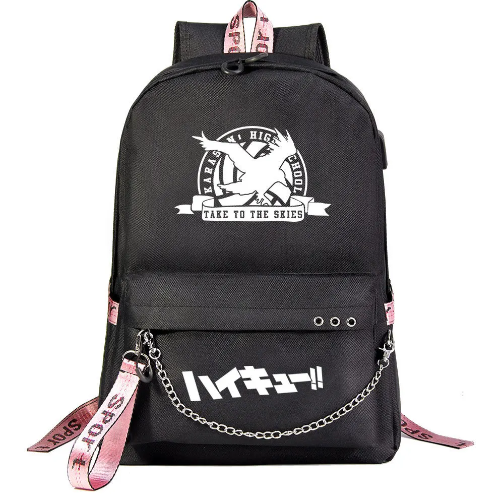 Рюкзак школьный с USB-портом для наушников и ноутбука |