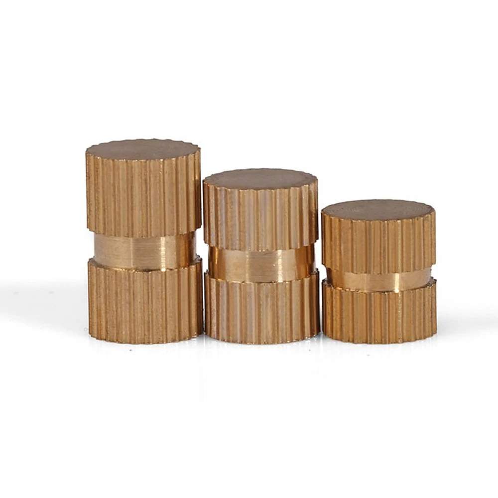 

10pcs M5 M6 M8 Blind Hole Single Way Brass Pure Copper Metric Thread Injection Molding Knurl Insert Nut Embedded