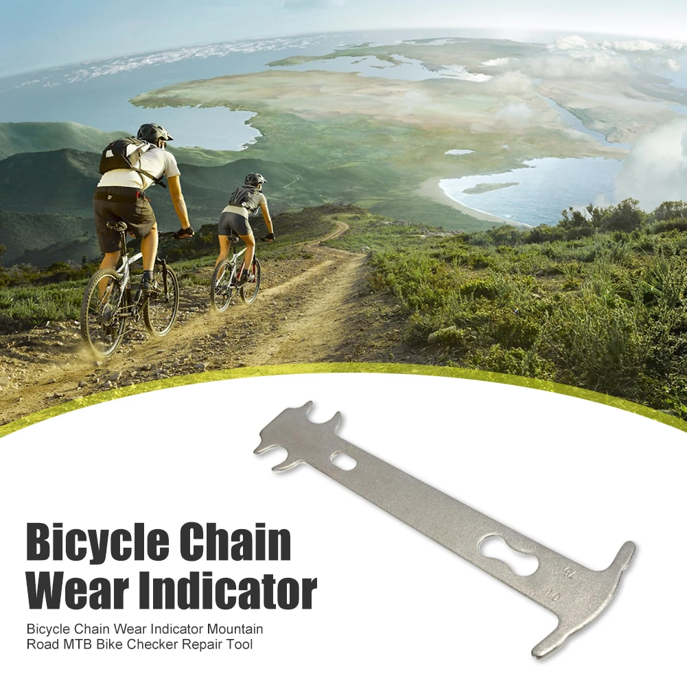 

Портативные мерные цепи для горных велосипедов, прочная стальная цепь для проверки износа велосипеда, сменные ремонтные инструменты