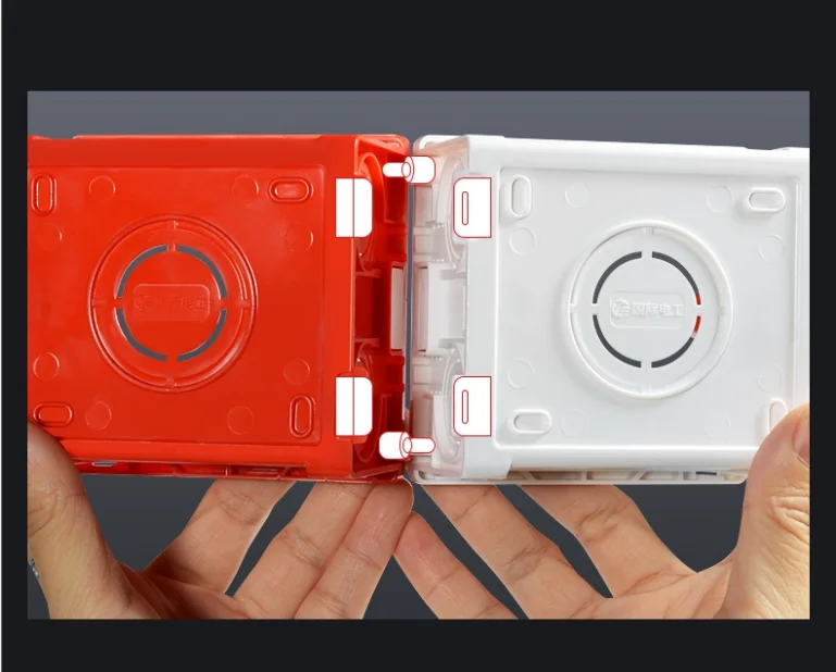 Регулируемая Монтажная коробка кассета переключатель розетка