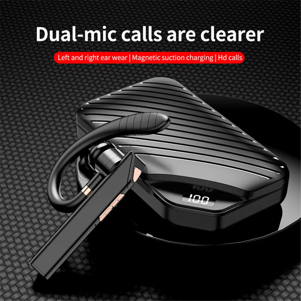 Bluetooth wireless headset intelligent charging and noise reduction function for making receiving calls game audio vide | Электроника