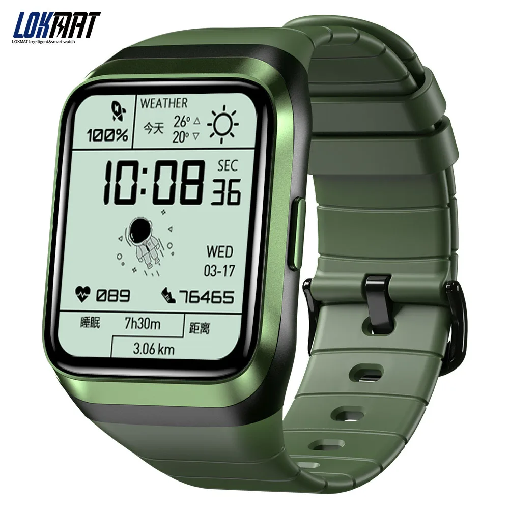 

LOKMAT ZEUS 2 GPS Tracker Smart Watch for Men Women Fitness Cardio Training IP68 Waterproof Heart Rate Monitor for Android IOS