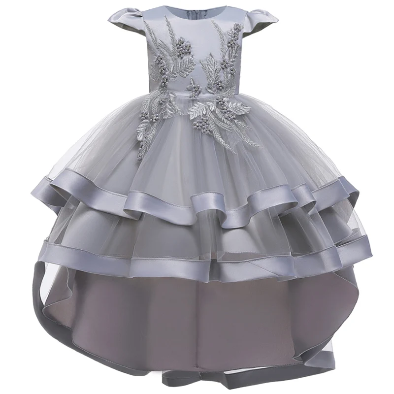 

2019 Winter Girls Dress Embroider Elegant Tutu Princess Dress Kids Dresses For Girl Costume Birthday Party Ball Gown 3 8 12 Year