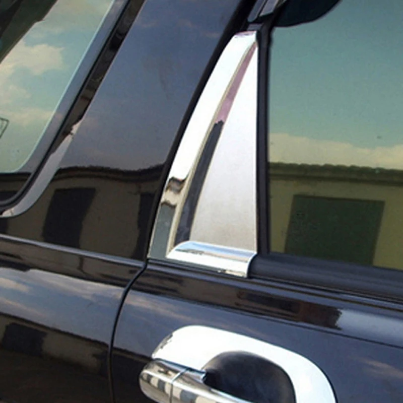 Хромированное заднее окно столб тройной угол крышка отделка украшения внешние