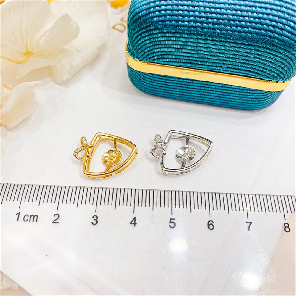 

Pendant For Jewelry Making Component Accessories Solid 925 Sterling silver Fitting For DIY Women Charm Gift.No Pearl No Chain