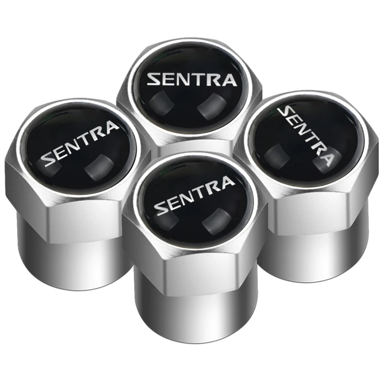 4 шт. Серебристые Металлические колпачки для клапана автомобильной шины с