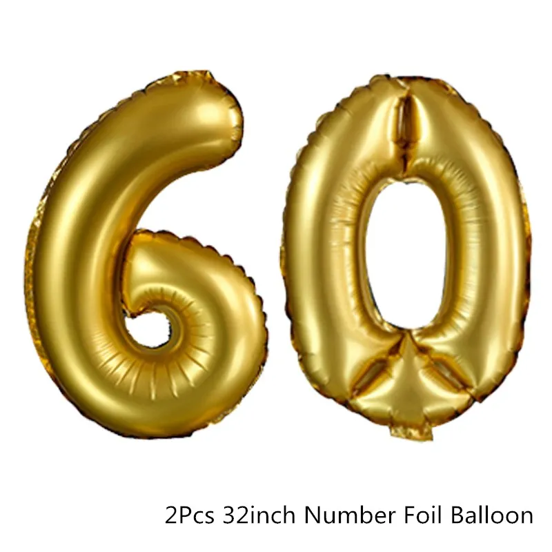 Gold 60th Chicinlife 1 шт. 30 40 50 60 лет Очки День рождения Юбилей Мужчины Женщины забавная оправа для очков фото стенд Реквизит Поставки - Цвет: Gold 60th