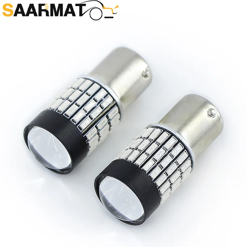 Светодиодные лампы 1156 P21W ba15s 72SMD 1500lm с автомобильным задним фонарем заднего хода