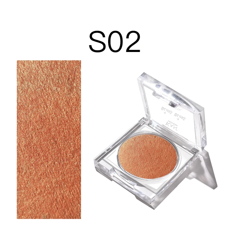 

KAN 3 Color Face Blush Palette Natural Pink Cheek Waterproof Long-Lasting Silky Orange Powder Blusher Maquiagem