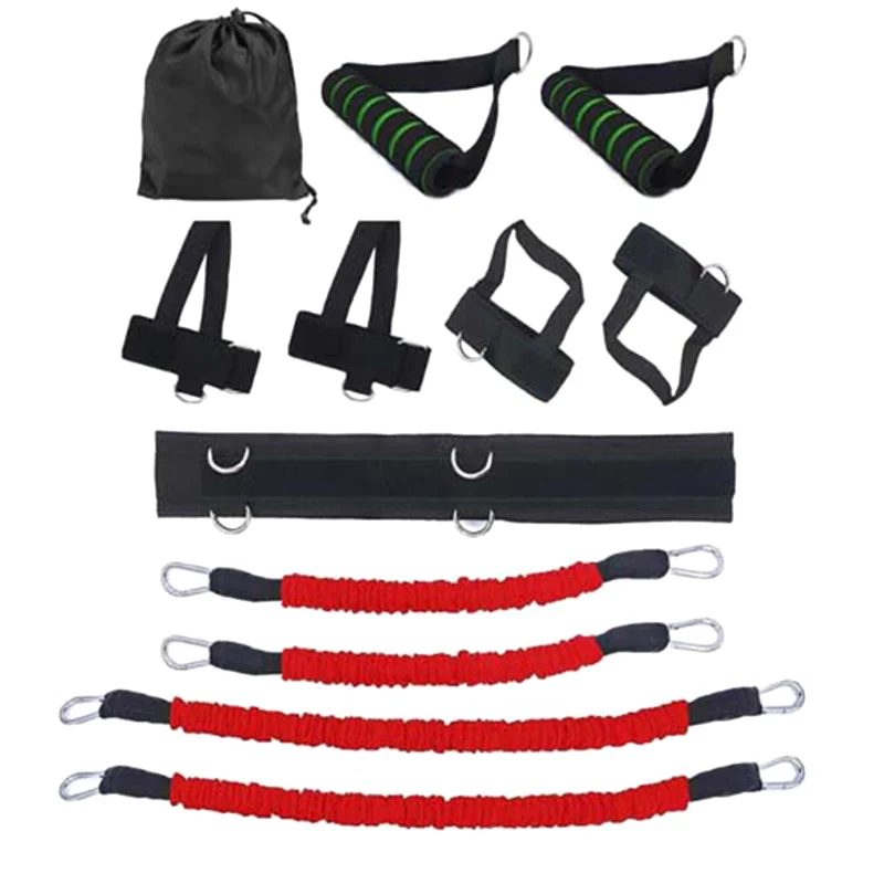 

Full Body Resistance Trainer Sports Fitness Waist Leg Bouncing Training Resistance Bands Gym Stretching Kit FEA889