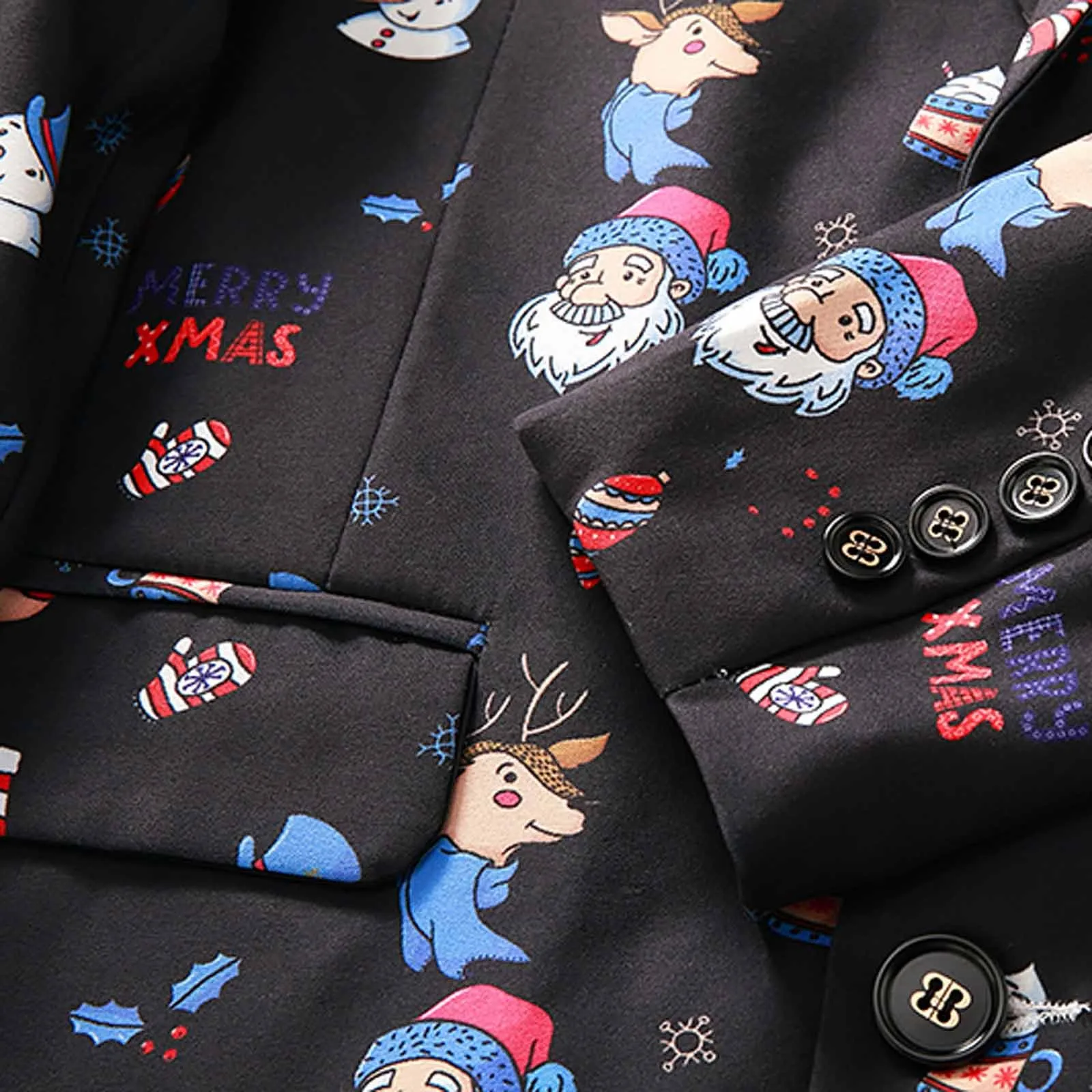 Модный мужской костюм Рождественский куртка подходящая Новинка для снежинок