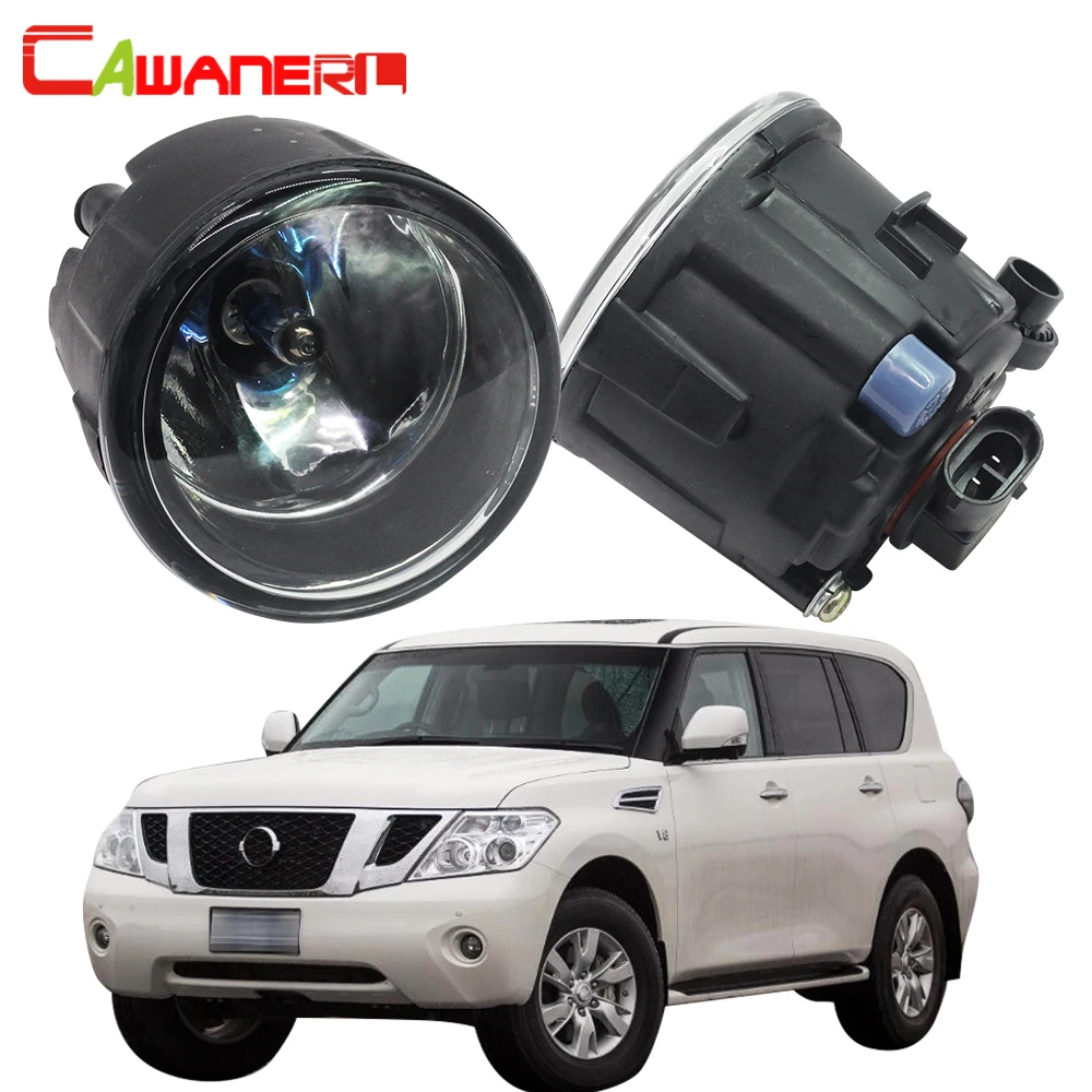 

Cawanerl 100W Car Halogen Fog Light Daytime Running Lamp DRL 12V For Nissan Patrol 3 III Y62 Closed Off-Road Vehicle 2010-2015