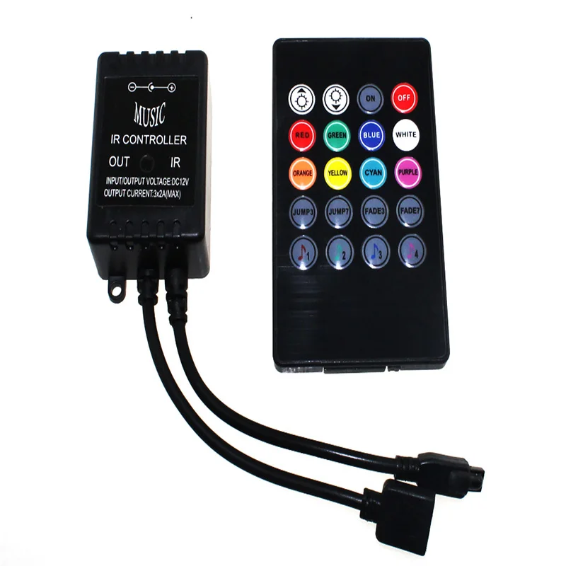 DC 12V 24V светодиодный контроллер пульт дистанционного управления звуковой датчик