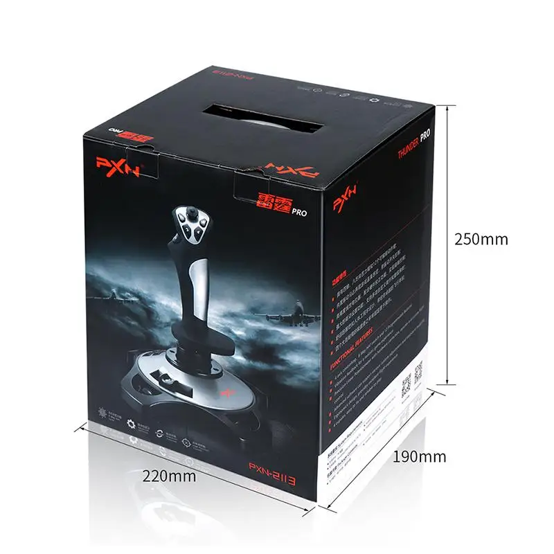 

PXN PXN-2113 Flight Stick Joystick Game Controller for PC Computer 4 Axis Arcade Control Gamepad for Fly Games Joystick Android