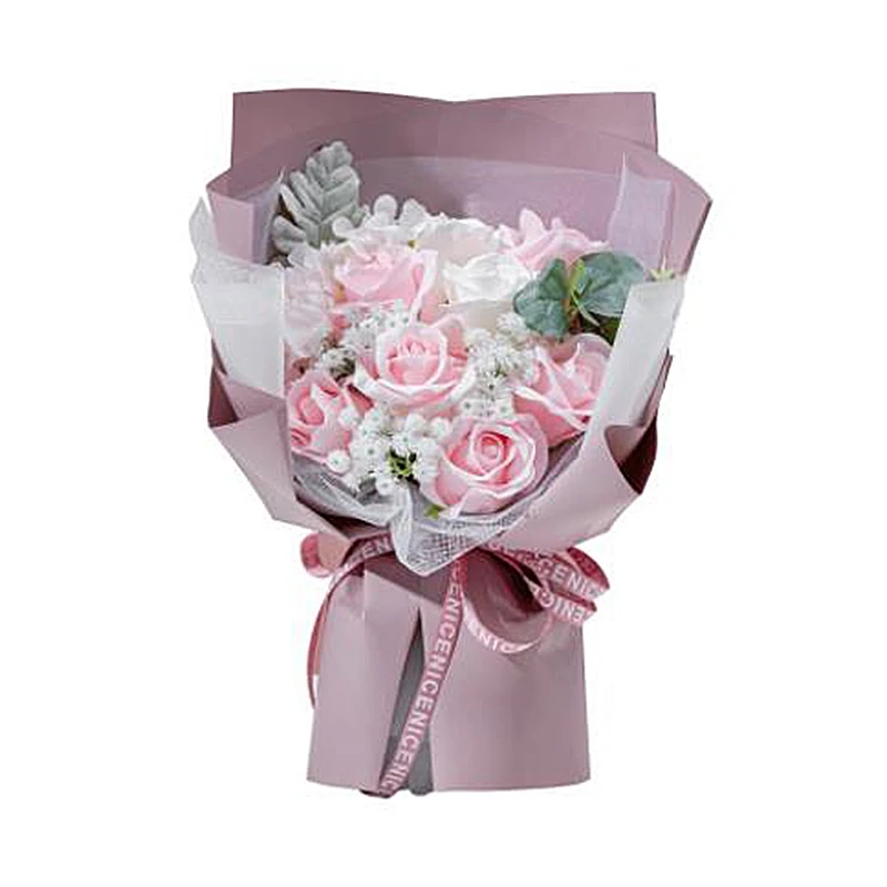 

Forever Real Preserved Never Dying Eternal Rose Bouquet for Girlfriend, Christmas Valentine , Pink