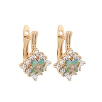 new hanging earrings 2022 trendy square natural zircon wedding luxury dangle earrings korean fashion jewelry