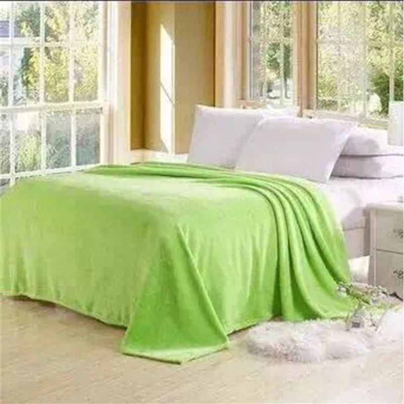 Флисовое одеяло s для кровати из искусственного меха норки однотонное покрывало