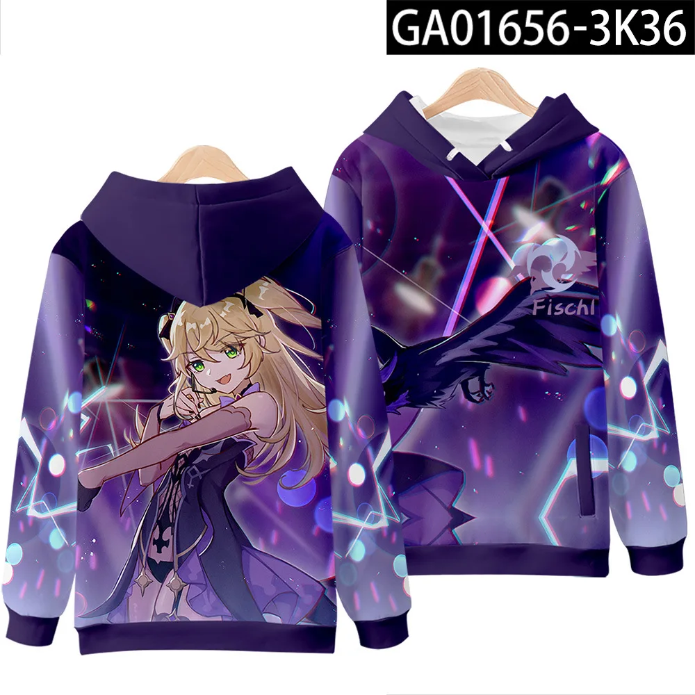 

Kawaii Girl Boy Kids Anime Clothes Genshin Impact Hu Tao Hoodie Men womens Sweatshirt Fashion Harajuku Clothes Men-Pullovers