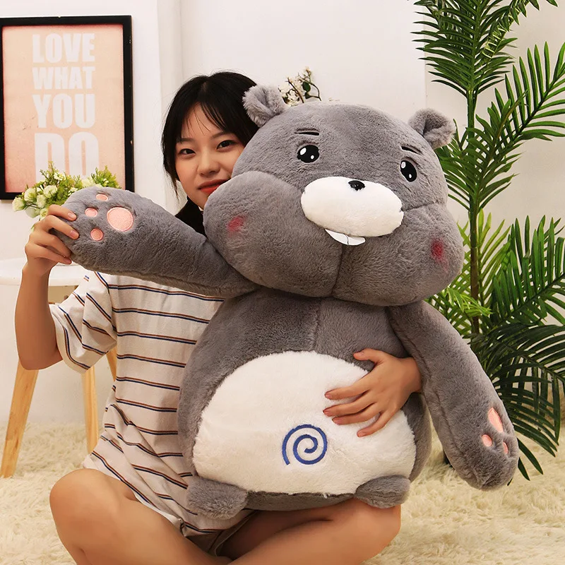 

KUY New Super Soft Fluffier Groundhog Plush Toy Doll Stuffed Animal Baby Kids Children Pillow Girl Birthday Valentines Gift AP