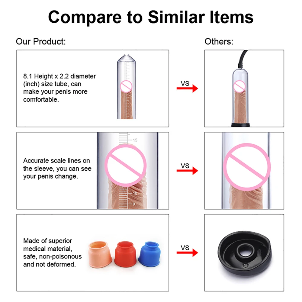 Мужской эрекционный насос для полового члена утолщенный эротический продукт