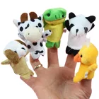 10x Мультяшные биологические животные, пальчиковые марионетки, Детские любимые куклы